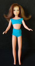 Barbie Puppe " Funtime Skooter " /23 cm - gemarkt "1967 Mattel-U.S.Pat`d.-Korea"