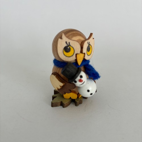 Eulenkind mit schneemann - eulenkind,