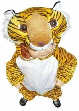 Tiger-Kostüm, An28, Kind-er, Fasching Karneval Fasnacht - Größe: 98-104