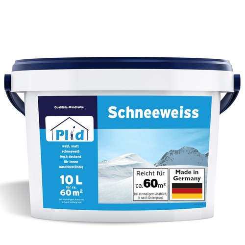 Schneeweiß wandfarbe 10l - wandfarbe,