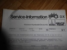 Service-Information Deutz-Fahr