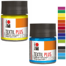 Marabu TEXTIL PLUS (Volldeckende Stoffmal- & Druckfarbe) 50ml-Glas