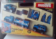 Buddy L Pepsi Cola 12 teiliges Set Auto / LKW Transport #4906 neuwertig im Koffer 1985