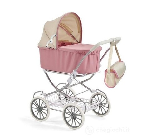 Vintage kinderwagen rosa cm - kinderwagen,