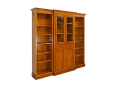 Vitrinenschrank Bücherschrank Regal englischer Stil Eibe B: 221 cm -11540-