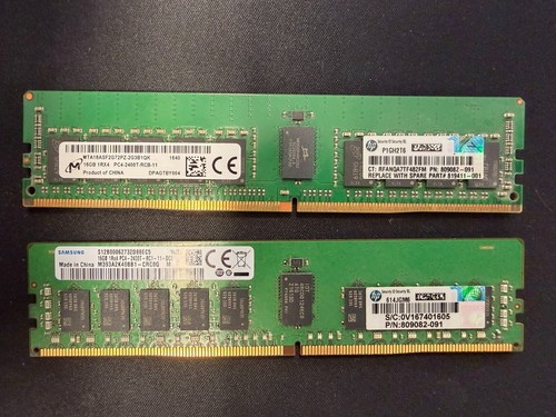 10x hpe 16gb ddr4 2400 - hpe, ddr4-2400