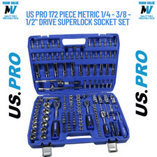 US PRO 172 Stück metrisch 1/4