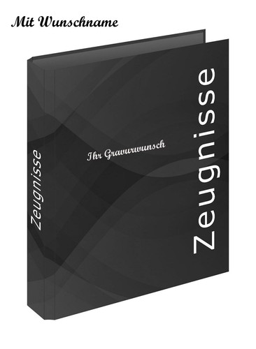 Zeugnismappe mit namensgravur - zeugnismappe,