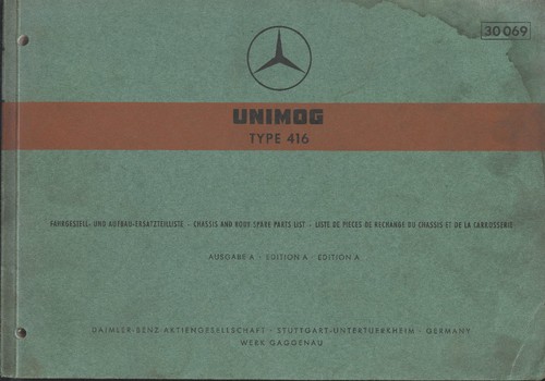 Ersatzteilliste unimog 416 - unimog,