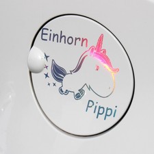 Einhorn Aufkleber Pippi 12 x