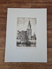 Radierung schloss raesfeld - schloss,