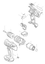 Makita Ersatzteile für DHP453 Akku Schlagbohrmaschine