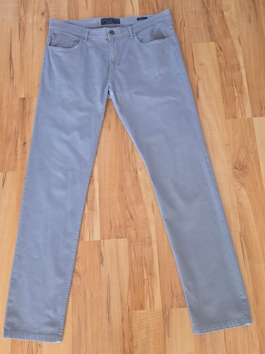Herren braun graue hose slim - braun-graue,