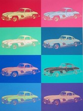 Original Siebdruck Mercedes