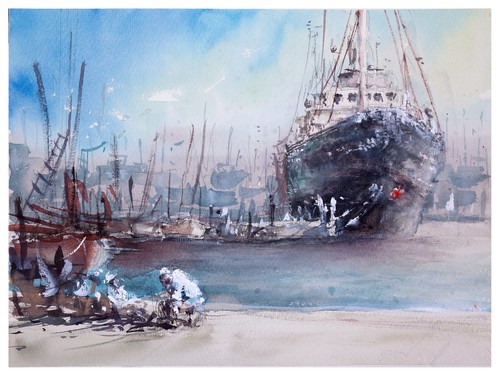 Original aquarell gemälde - original,
