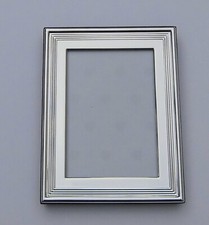 Fotorahmen Bilderrahmen versilbert für Fotos 10 x 15 cm mit Fadenrand - neu