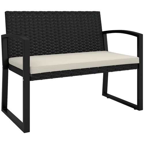 Gartenbank sitzer rattan - gartenbank, 2-sitzer