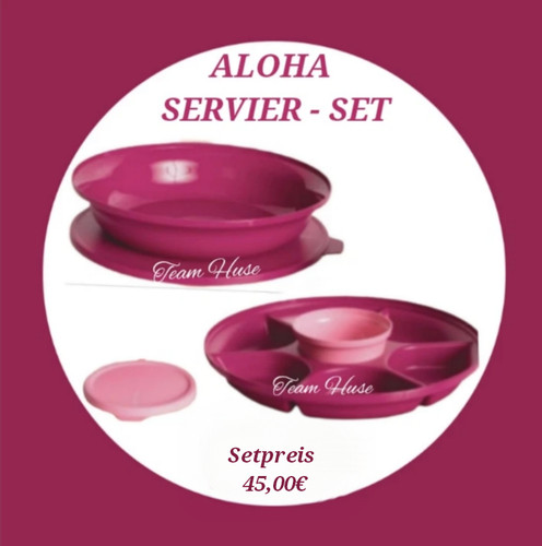 Tuuperware aloha servier - tuuperware, servier-set