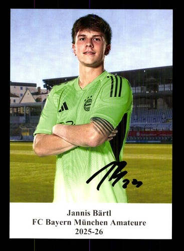 Jannis bärtl autogrammkarte - jannis,