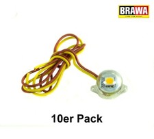 Brawa 94700 Spurneutral Beleuchtungssockel warmweiß LED 10 Stück