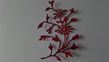10  Kartenaufleger Blumenmotiv aus Spiegelkarton