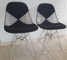 2-er Set Vitra Wire Chair DKR ORIGINAL/Bikini/Eames/schwarz/ Schweiz, 60/70er