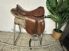 Holzschaukelpferd antike Erbstück unbekannt Unikat Holz Pferde  Sattel  Alt Deko