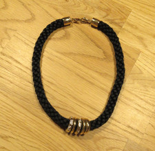 Original PIERRE LANG Designer Kordelkette dick XL vergoldete Anhänger Mega Wien