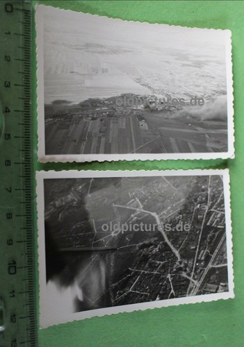 Zwei alte fotos luftbilder - ,