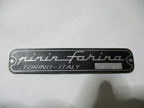 Schild typenschild pininfarina - typenschild,