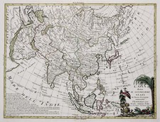 Asien Original Kupferstich