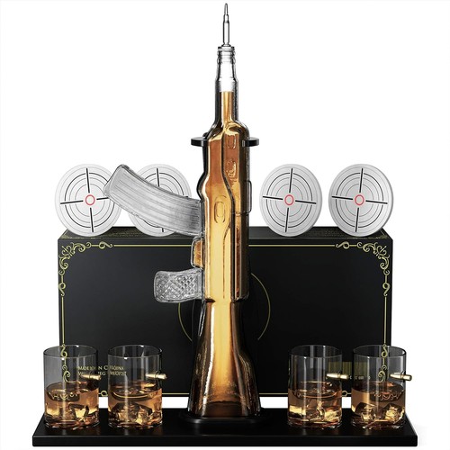 Whisky dekanter set ak47 - whisky,