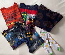 Jungen Bekleidung Paket 122 128 Batman Schlafanzug , Shirt  Lego Ninjago , H&M