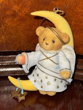 Cherished Teddy, kleiner Schutzengel im Mond, mit Band zum Aufhängen