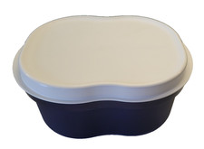 Tupperware-Kleiner Laibwächter, blau-weiß, Brotaufbewahrung Tupperdose neuwertig