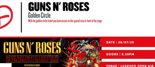 Guns roses 2 x - n',