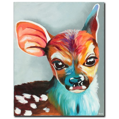 Acryl bild gemälde - modern, reh