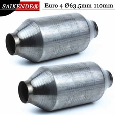 2pcs 200 Zellen Metall Katalysator EURO 4 Sportkat Rennkat 4.0L E/A 63.5mm 110mm
