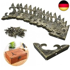 KBNIAN 20 Stück Vintage Metallecken Bronze Eckenschutz Retro Box Eckenschutz 