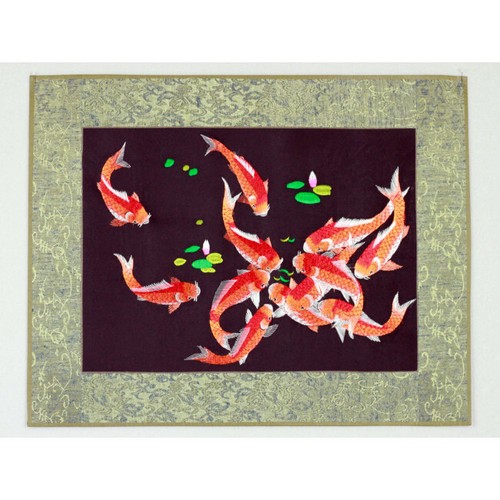 Chinesisches bild koi lotus - bild,