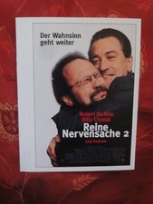 REINE NERVENSACHE 2 ROBERT DENIRO BILLY CRYSTAL CINEMA FILM PLAKAT KARTE !!