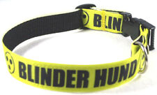 Hundehalsband "Blinder Hund" SM bis 40 cm Halsumfang, handgefertigt