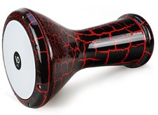 Orientalische Profi Darbuka dümbek Trommel Aluguß mit Ersatzfell und Tasche 