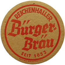 ALTER BIERDECKEL Bürger Bräu