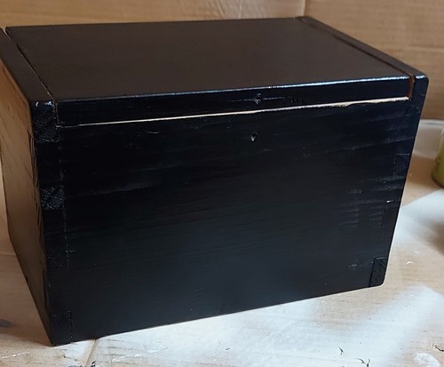 Vintage schatulle truhe holz - schatulle,