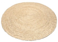 NaDeco Strohteppich schlicht 120cm Naturteppich Strohteppich Boho Wandteppich