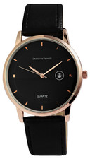 Herren Armbanduhr Männer Uhr Kunstleder Datum Analog Watch Leonardo Verrelli