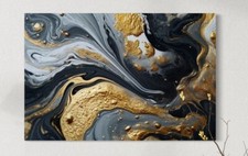Leinwand Marmor Abstrakt Gold