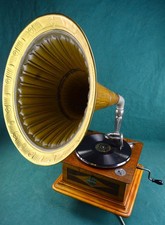 Sehr schönes Carl Lindström Parlophon Trichtergrammophon, England 1910