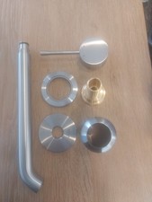 Waschtischbatterie L Essence, wandmontiert, Superstahl, matt - B